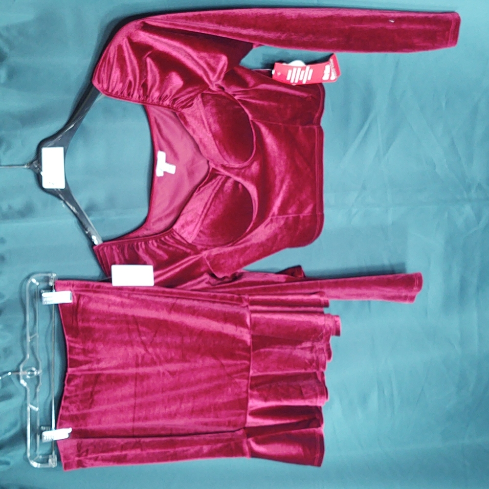 AUW Juniors 2 Piece Dress/Skirt Sz L